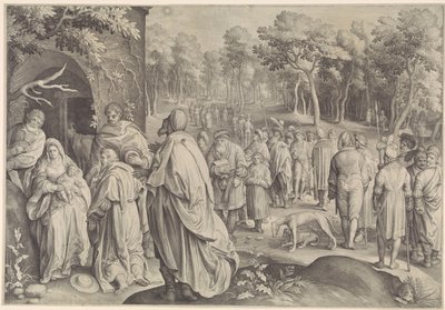 Tilbedelse av kongene av Nicolaes de Bruyn
