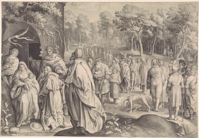Tilbedelse av kongene av Nicolaes de Bruyn