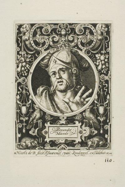 Aleksander den store, plate to fra De ni verdige av Nicolaes de Bruyn