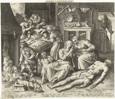 Et hus fullt av sorg Domus Lamentationis (tittel på objekt) av Nicolaes de Bruyn