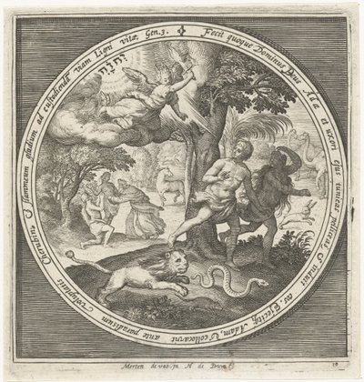 Utvisning fra paradis av Nicolaes de Bruyn