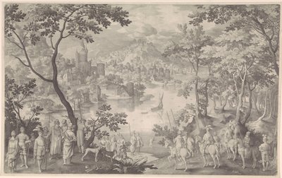 Helbredelse av Naaman av Nicolaes de Bruyn