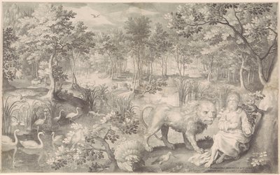 Jeremia i ørkenen av Nicolaes de Bruyn