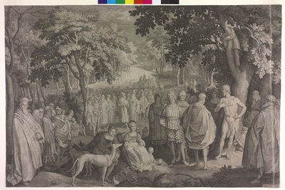 Johannes døperen forkynner av Nicolaes de Bruyn