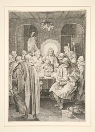 The Last Supper (Passion Series) av Nicolaes de Bruyn