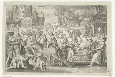 Winter (tittel på objekt) Four Seasons (serietittel) av Nicolaes de Bruyn