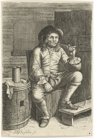 røykende mann av Nicolaes van Haeften
