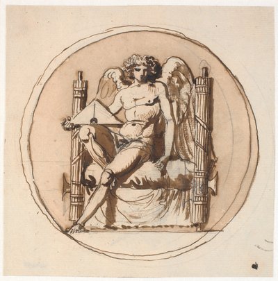 Allegori om rettferdighet. Studer for et lettelse på Liberty Memorial av Nicolai Abildgaard