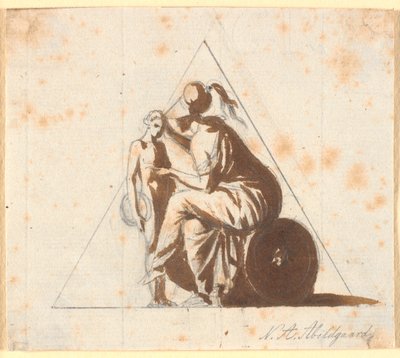 Athena med en ung mann av Nicolai Abildgaard
