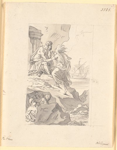 Avind på Æolus. "Peder Paars". 1. bok 1. sang av Nicolai Abildgaard