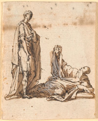 Diogenes ber Alexander gå til side så solen kan skinne på ham av Nicolai Abildgaard