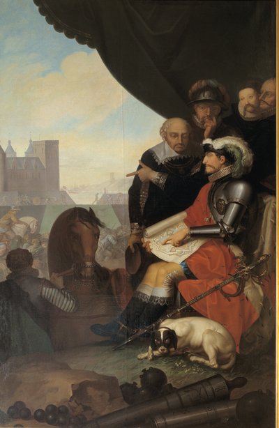 Frederik II bygger Kronborg slott ved Helsingør av Nicolai Abildgaard