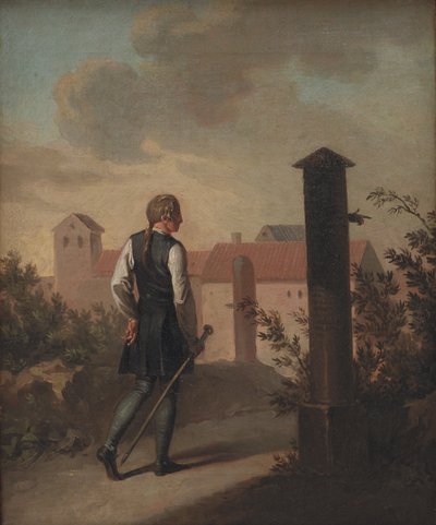 Niels Klim i Potu av Nicolai Abildgaard