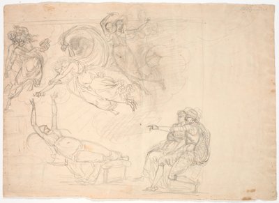 Scene fra Shakespeares Henry VIII (akt 4, scene 2) av Nicolai Abildgaard