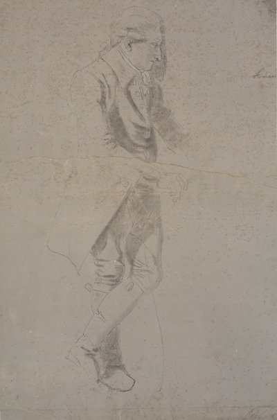 Stående mann i kostyme fra ca. 1770. Struensee? av Nicolai Abildgaard