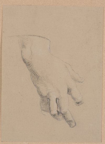 Studie av en hånd av Nicolai Abildgaard
