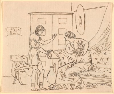 Studer for Papirius og moren hans av Nicolai Abildgaard