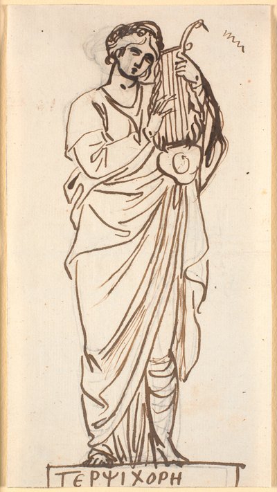 Terpsichore, dansens muse av Nicolai Abildgaard