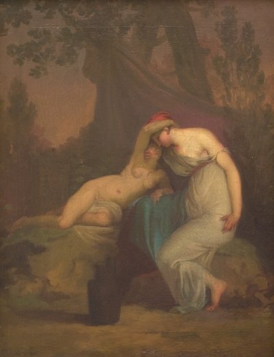 Den greske poeten Sappho og jenta fra Mytilini av Nicolai Abildgaard
