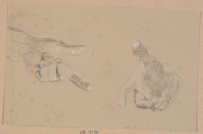 To studier av en hånd av Nicolai Abildgaard