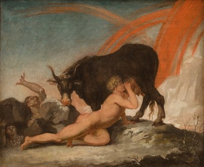 Ymir dier kua Audhumla av Nicolai Abildgaard