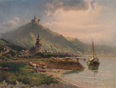 Braubach og Marksburg, Braubach og Marksburg slott, 1923. av Nicolai Astudin