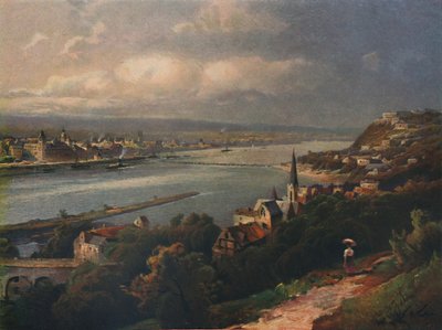 Coblenz und Ehrenbreitstein, Coblenz og Ehrenbreitstein festning, 1923. av Nicolai Astudin
