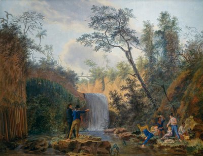 Fransk botanisk ekspedisjon til Amerika, olje på lerret av Nicolas-Didier Boguet (1755-1839) av Nicolas Didier Boguet