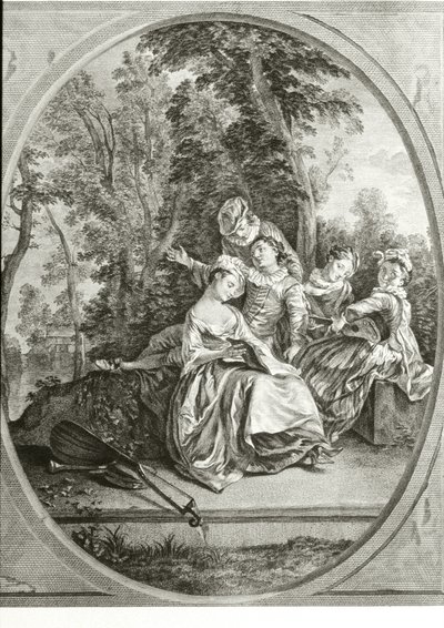 Musikkklasse (gravering) av Nicolas (after) Lancret
