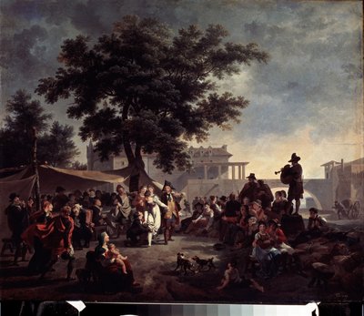 Rustikk landlig bryllup. Maleri av Nicolas Antoine Taunay (1755-1830). Olje på tre, 41 x 56 cm. Fransk kunst fra 1700-tallet. Pushkin Museum of Fine Arts, Moskva. av Nicolas Antoine Taunay