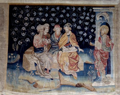 Henging av åpenbaring (1373 -1383), n. 71: Dommere. Tapestry av Nicolas Bataille (1330-1405) av Nicolas Bataille