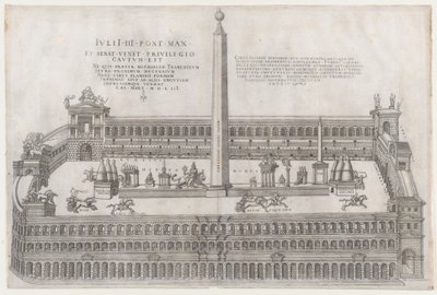 Mirror of Roman Magnificence: Circus Flaminius, 1553., 1553. av Nicolas Beatrizet