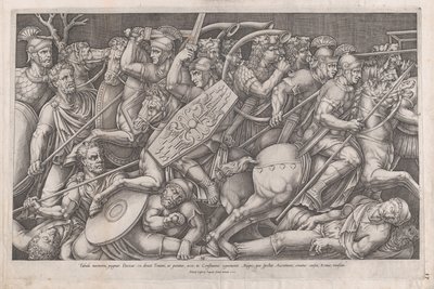 Mirror of Roman Magnificence: Daican War, 1553., 1553. av Nicolas Beatrizet