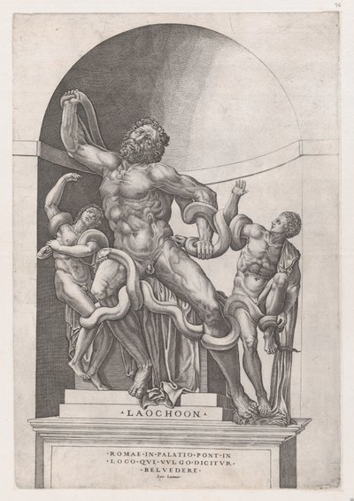 Mirror of Roman Magnificence: Laocoon, 1500-tallet., 1500-tallet. av Nicolas Beatrizet