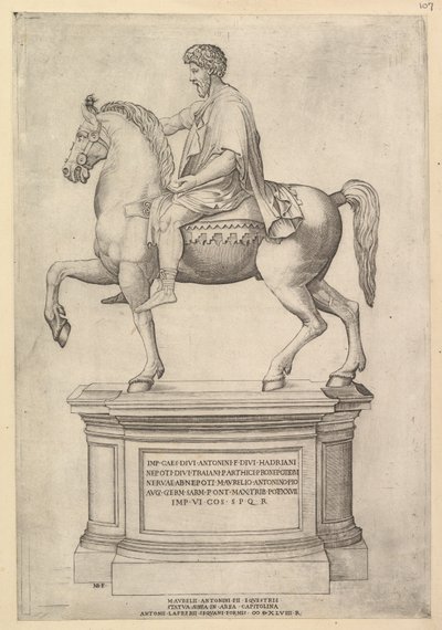 Mirror of Roman Magnificence: Marcus Aurelius, 1500-tallet. av Nicolas Beatrizet