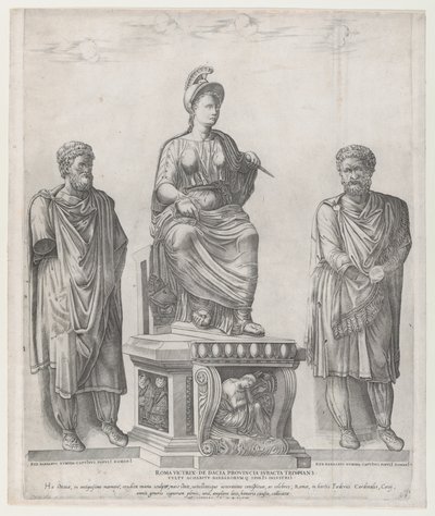 Mirror of Roman Magnificence: Roma Victorious, 1549., 1549. av Nicolas Beatrizet