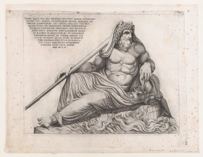 Mirror of Roman Magnificence: The Ocean God, 1560., 1560. av Nicolas Beatrizet