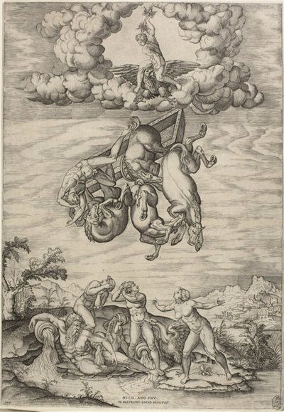 Phaetons fall av Nicolas Beatrizet