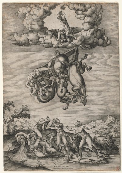 Phaetons fall av Nicolas Beatrizet