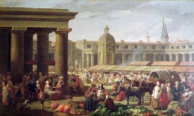 Les Halles, Paris av Nicolas-Bernard Lepicie