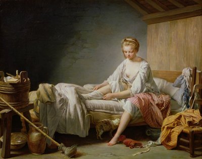 The Lever of Fanchon (oil on canvas) av Nicolas-Bernard Lepicie