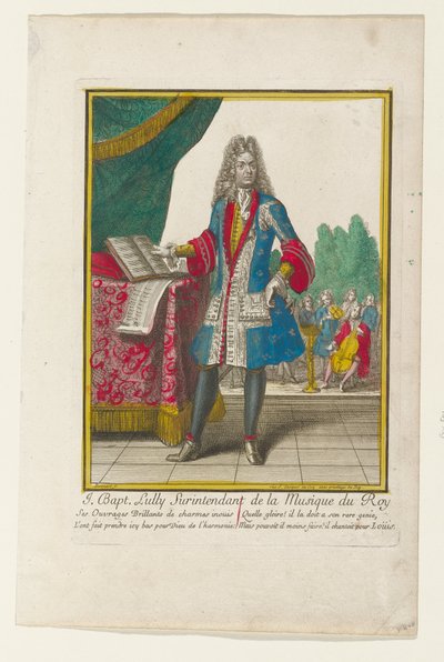 J. Baptiste Lully, Oberaufseher der Musik des Königs av Nicolas Bonnart