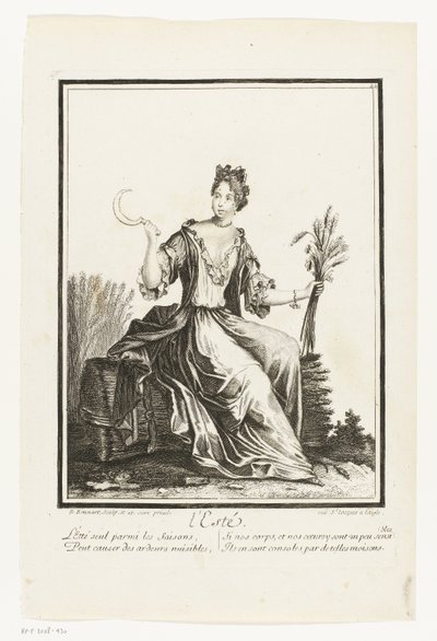 Summer L'Esté (tittel på objekt) Personifikasjoner av de fire sesongene (serietittel) av Nicolas Bonnart