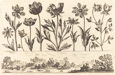 Blomstertrykk nr.1 av Nicolas Cochin after Balthasar Moncornet