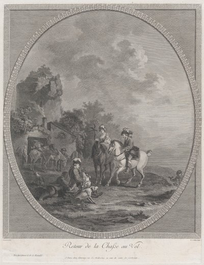 Retur fra viltjakten, 1786., 1786. av Nicolas Colibert