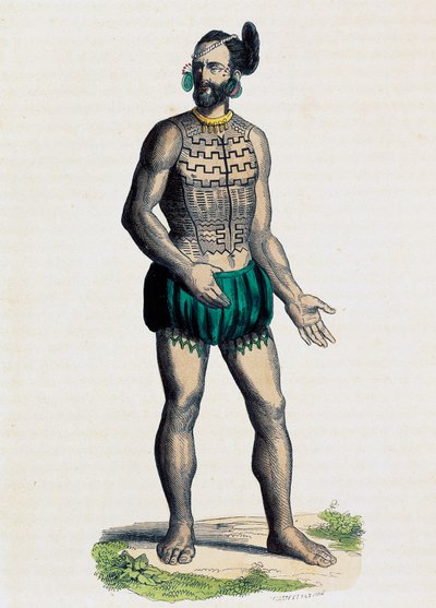 Innfødt fra Romanzoff Archipelago (Oceania) av Nicolas Dally