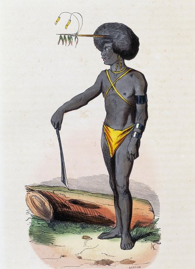 Papuanere fra Porto Dory (New Guinea) av Nicolas Dally