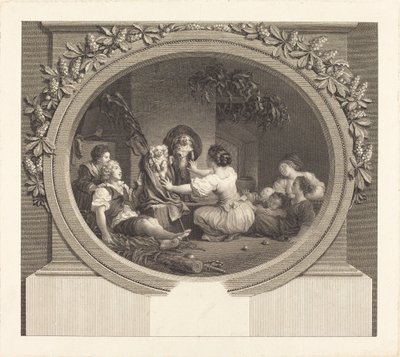 Utdanning er alt av Nicolas Delaunay after Jean Honoré Fragonard