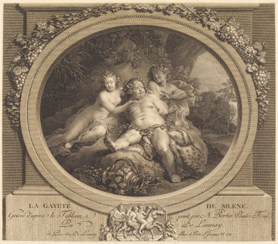 The Gaiety of Silenus av Nicolas Delaunay after Nicolas Bertin
