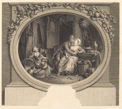 Landsbyens lykke av Nicolas Delaunay after Sigmund Freudenberger
